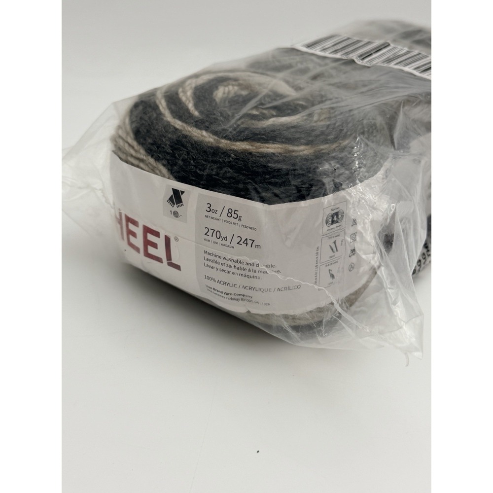 New 3 Lion Brand Ferris Wheel Yarn Cakes Morning Java Brown Grey Ombre Lot - Picture 6 of 6